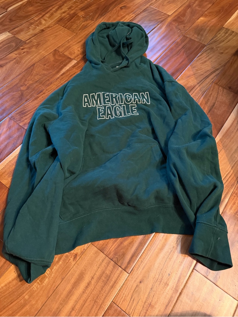 Men’s green American Eagle hoodie sweatshirt. Size 2xl